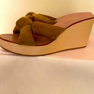 Loeffler Randall Taylor Wedge in Sienna size 8.  Comes with box and bag!